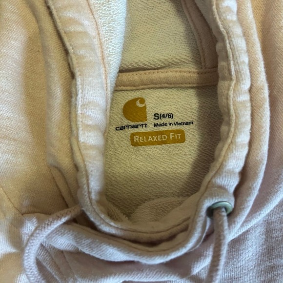 Pink Carhartt Women’s Pullover Hoodie Relaxed Fit Size Size Small - Picture 6 of 12